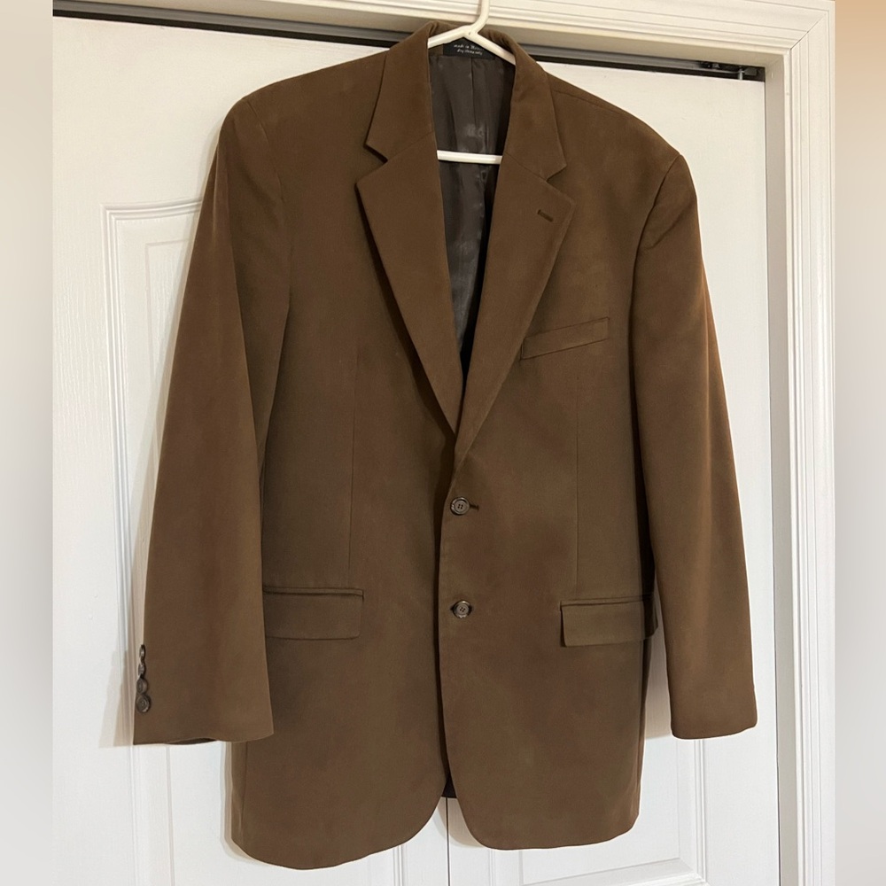 Men’s GIANFRANCO Ruffini Suede Sport coat/Suit Jacket Size 42R
